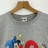 Mickey Mouse Donald Duck Walt Disney World Gray T-shirt Size XL