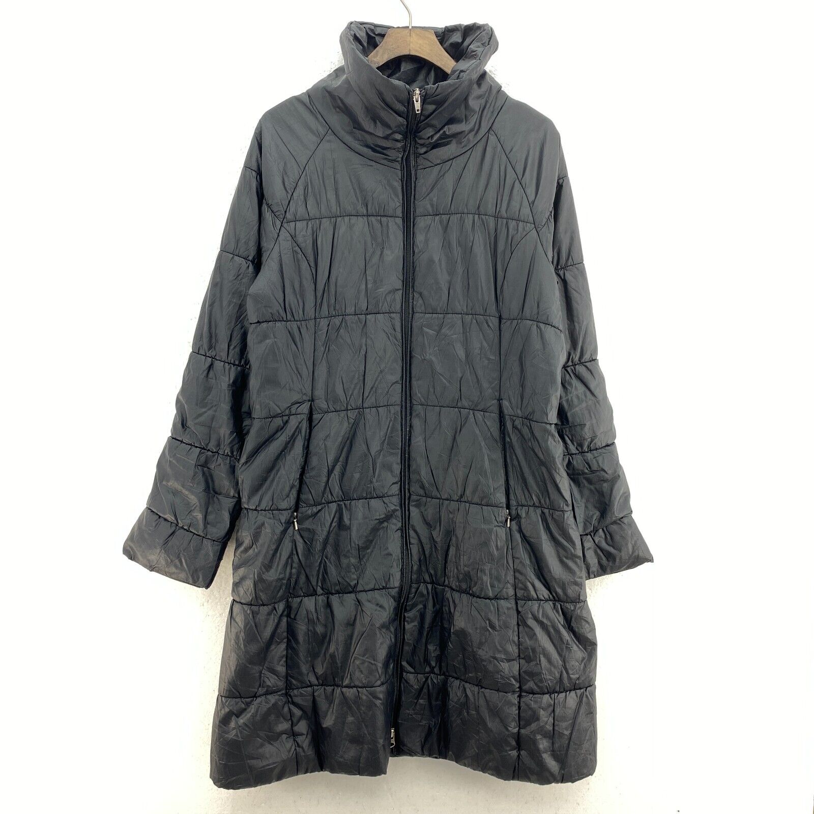 Vintage Patagonia Full Zip Black Long Puffer Jacket Size M Women's