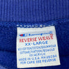 Champion Reverse Wave Embroidered Logo Blue Sweatshirt Size XXL Crewneck