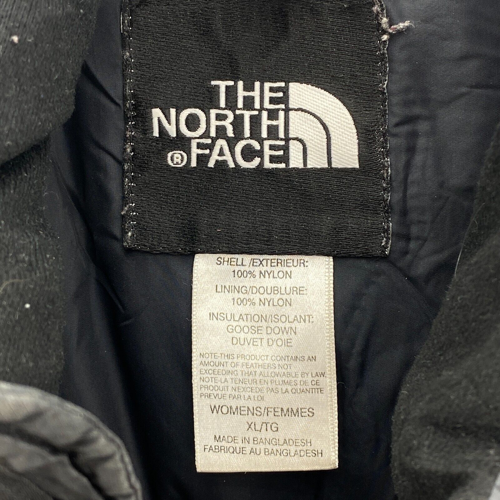 The North Face 700 Logo Black Full Zip Vest Jacket Size XL Women's