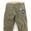 Carhartt Workwear Relaxed Fit Green Cargo Pants Size 35