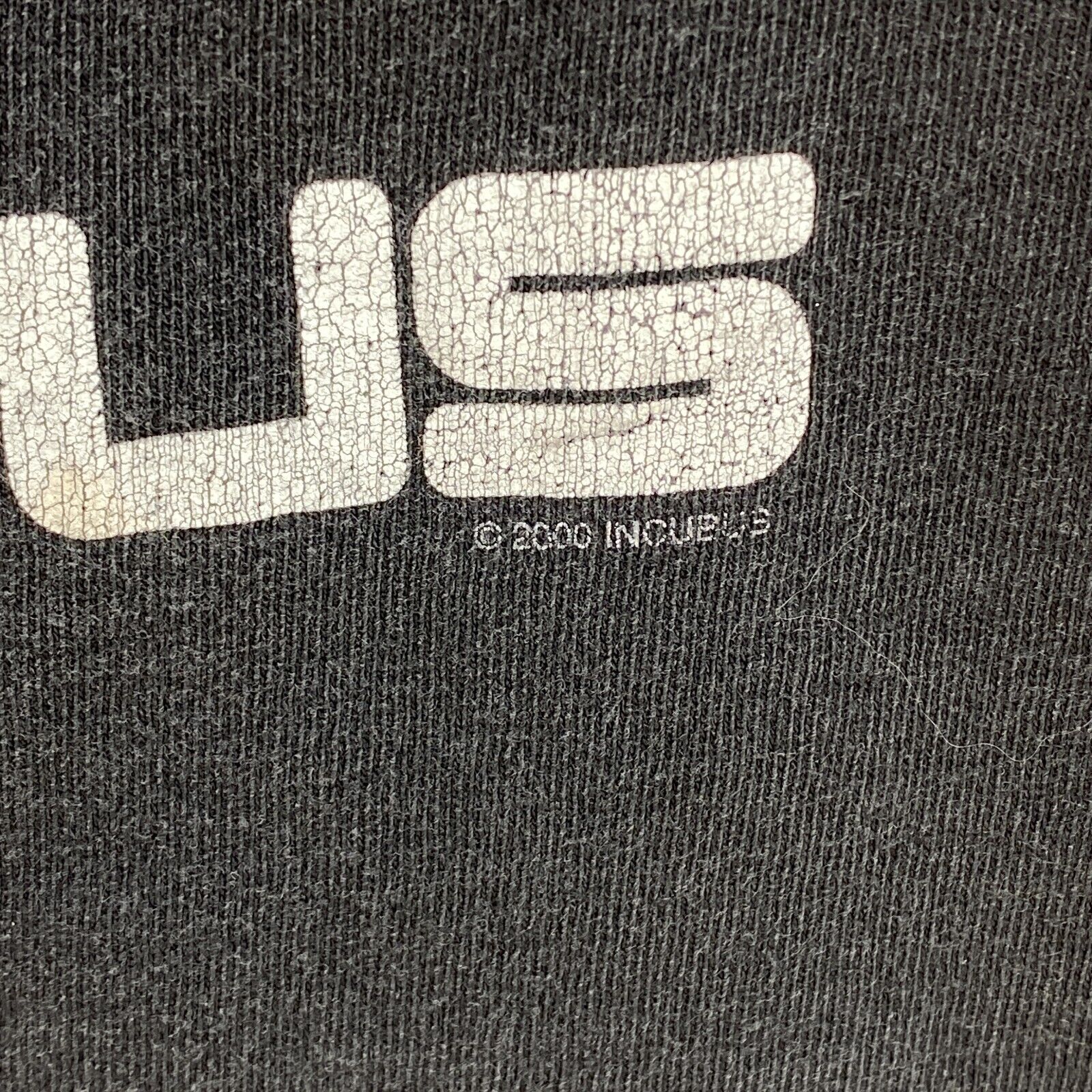 Incubus Logo Rock Band 2000 Black T-shirt Size L Tee