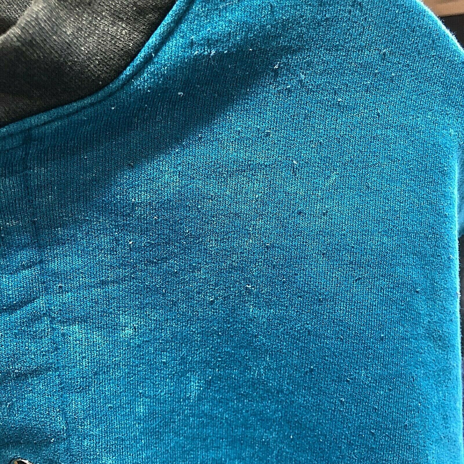 Harlequin Cotton Varsity Jacket Blue Size XL Wolf Dogs Fleece Lined