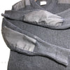 Jack Young 100% Wool Ribbed Sweater Slim Fit Size XXL Black