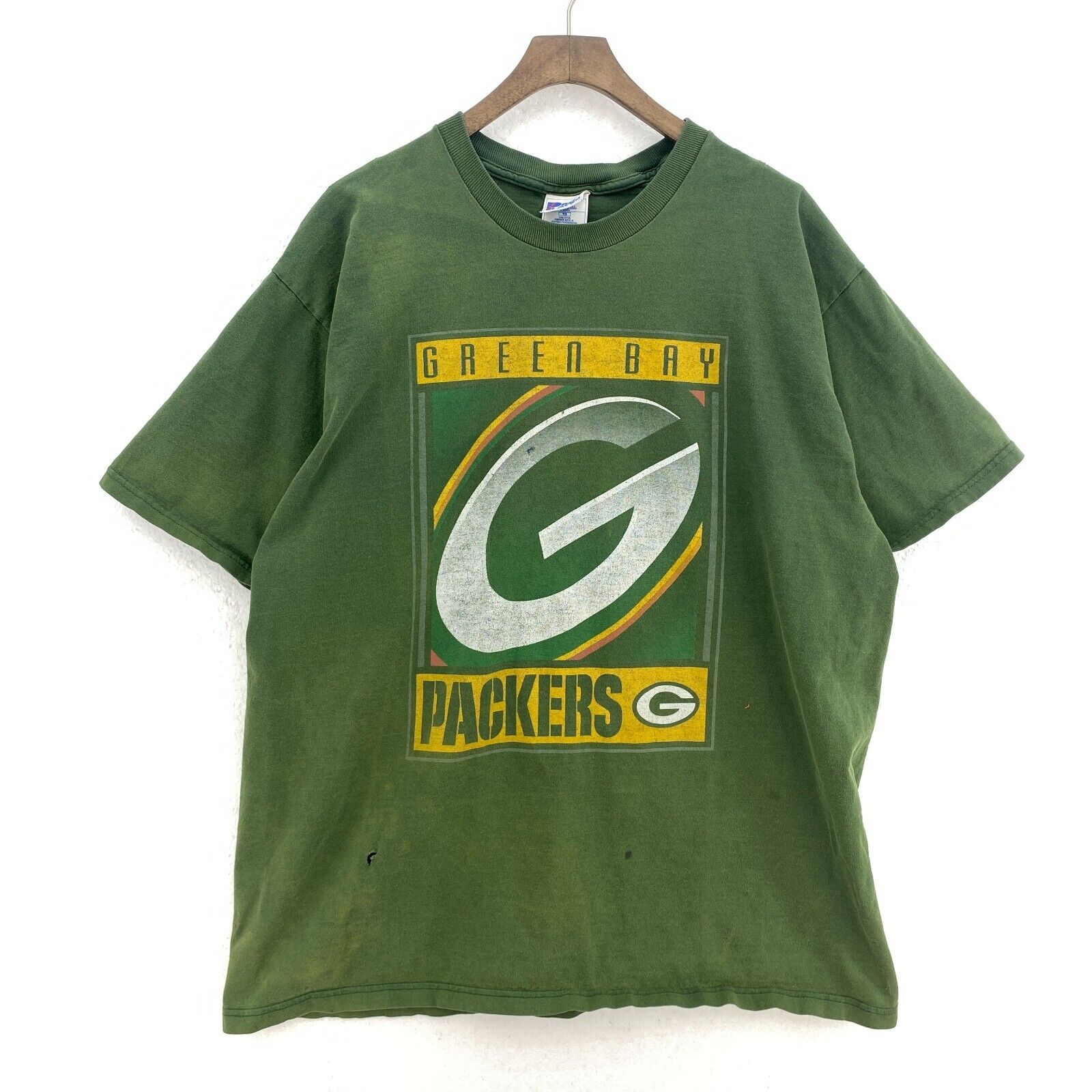 Vintage Pro Player Green Bay Packers NFL Green T-shirt Size XL
