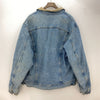 Lee Lined Denim Jacket Blue Light Wash Size L Button Up