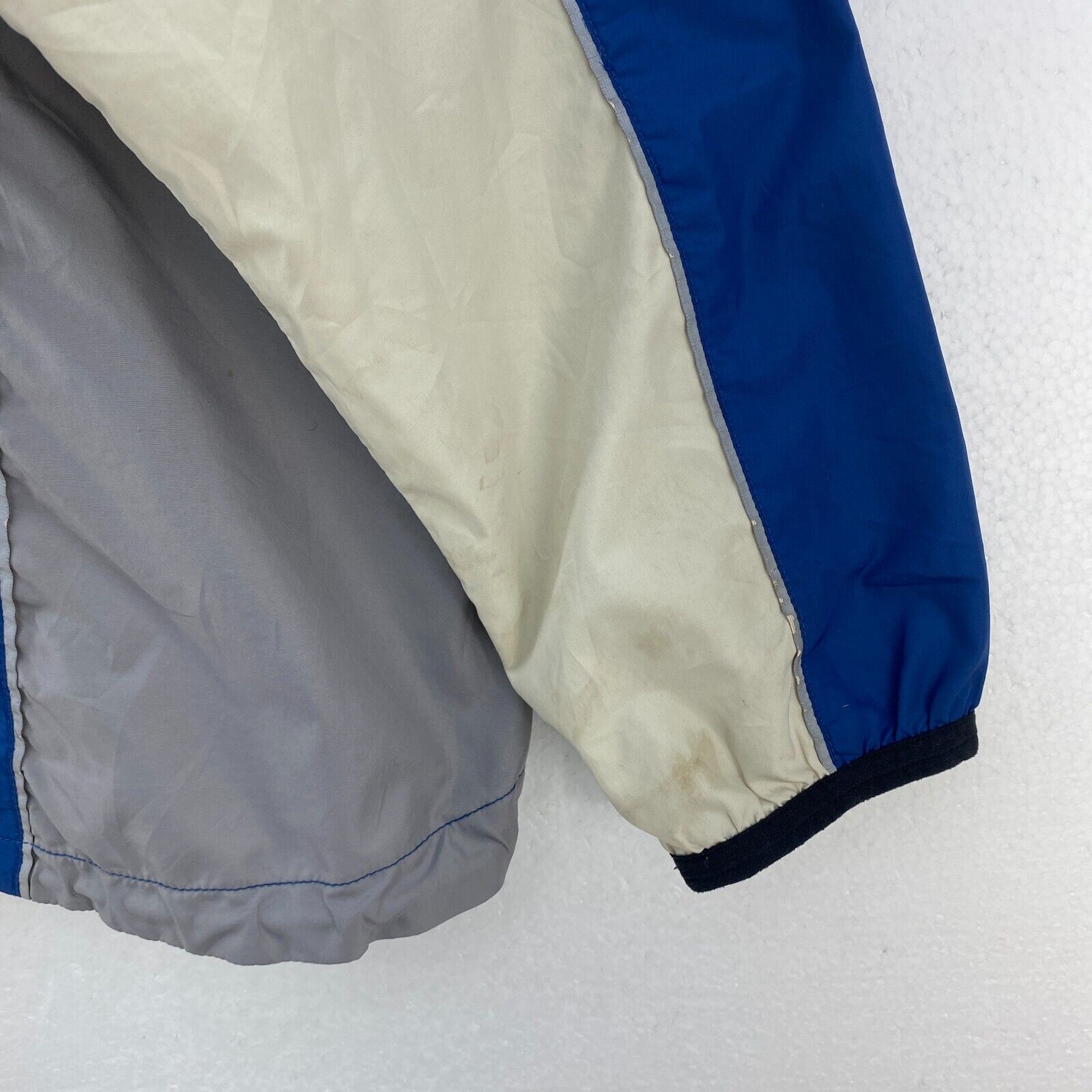 Nike Logo Full Zip Lightweight Blue Jacket Size M