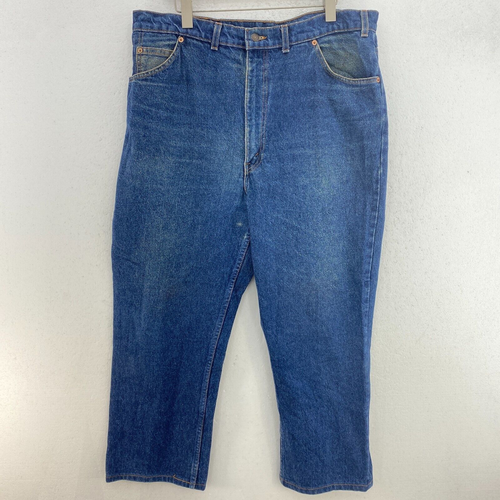 Levi Strauss 619 Orange Tab Blue Medium Wash Jeans Size 38 Straight Leg
