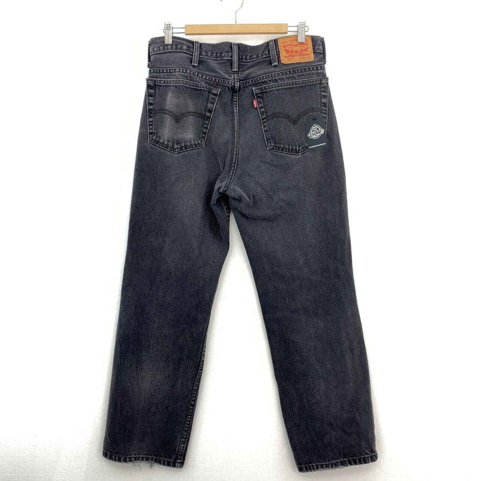 Levi's 516 Black Jeans Straight Leg Size 33