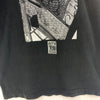 Cat Wants In Cat Wants Out Front And Back Graphic Print Black T-shirt Size L