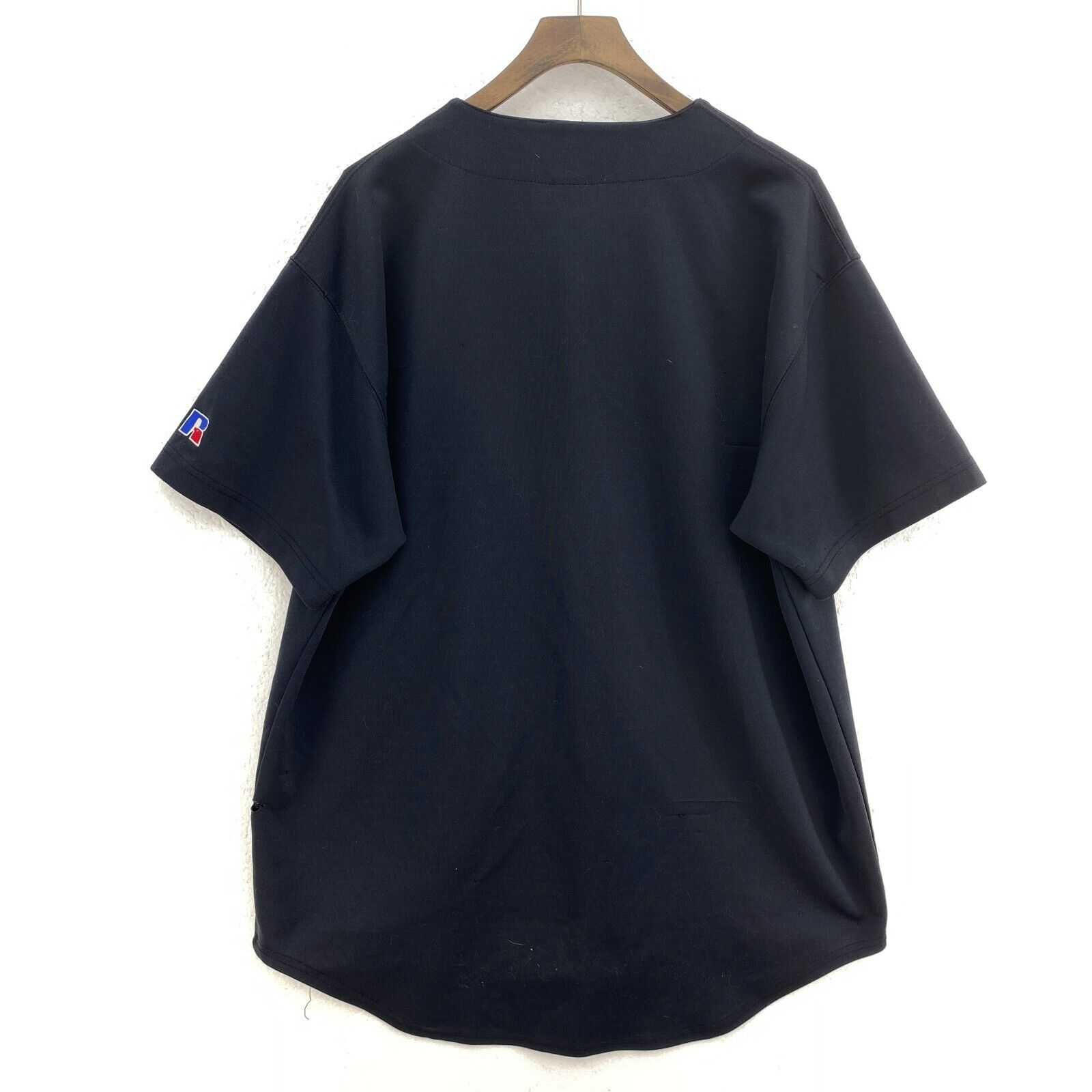 Russell Athlethic Seattle Mariners Button Up Black Jersey Size L