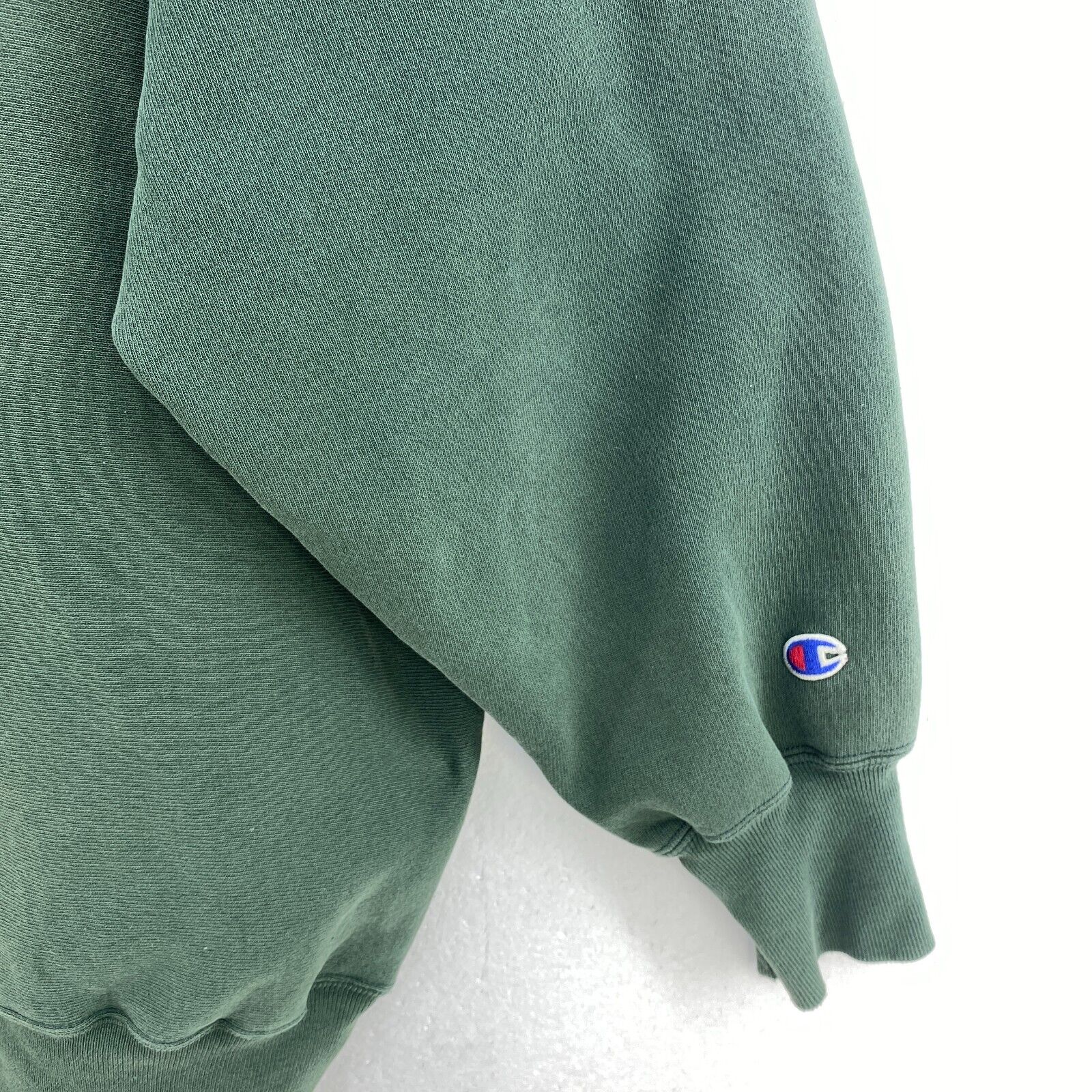 Champion Logo Green Crew Neck Green Sweatshirt Size XXL