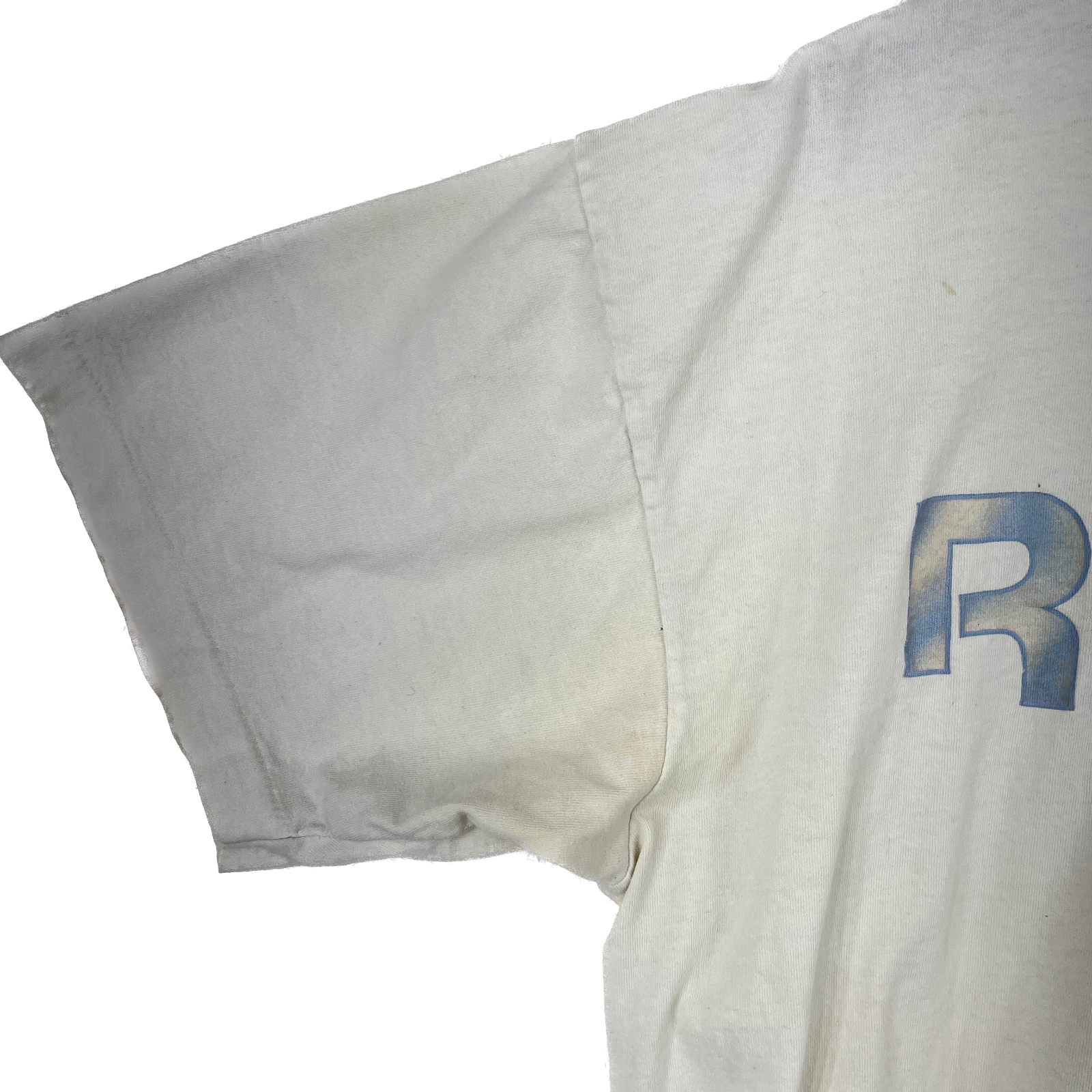 Vintage Reebok Graphic Print White T-shirt Size L Single Stitch