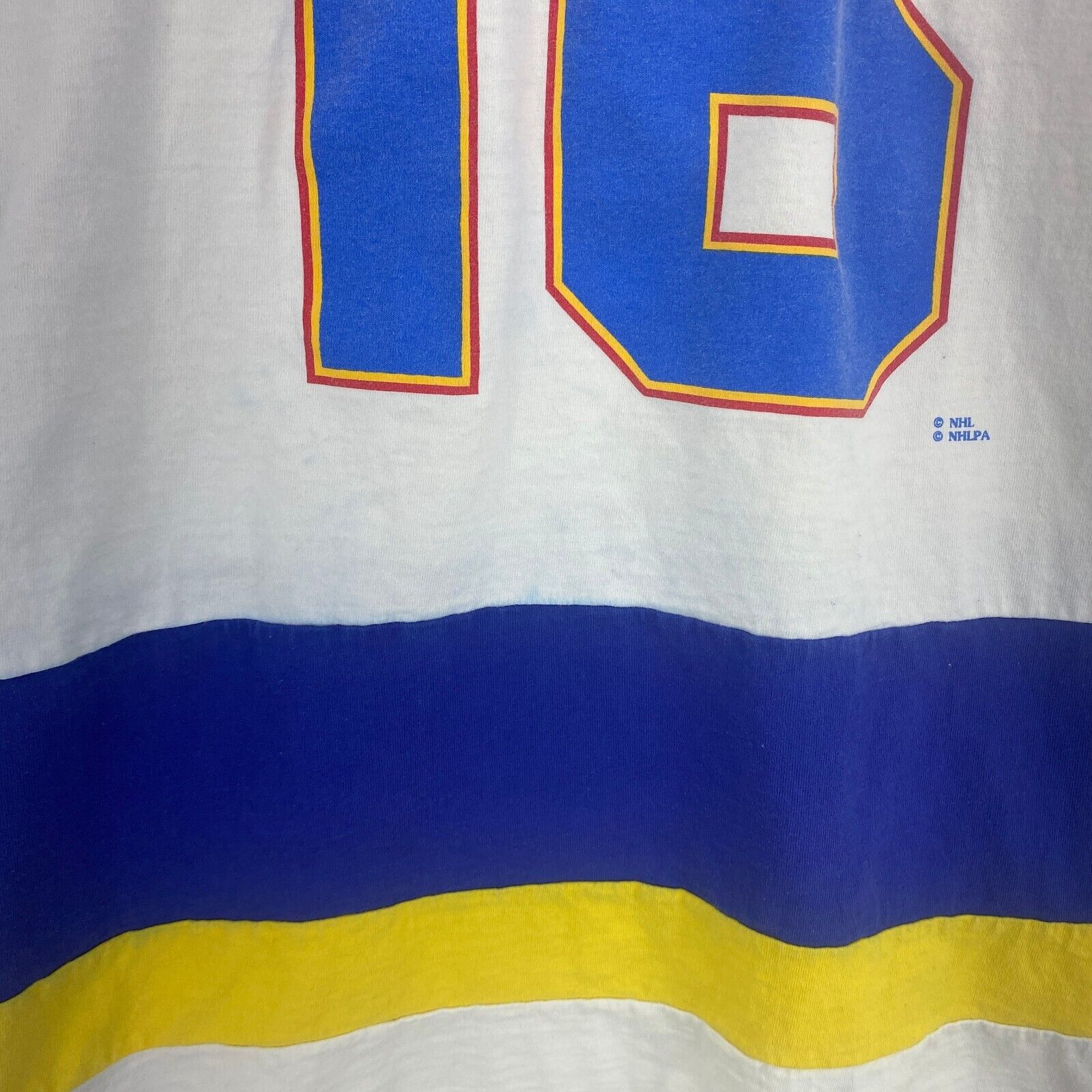 Vintage Nutmeg CCM St. Louis Blues White Long Sleeve T-shirt Size XL
