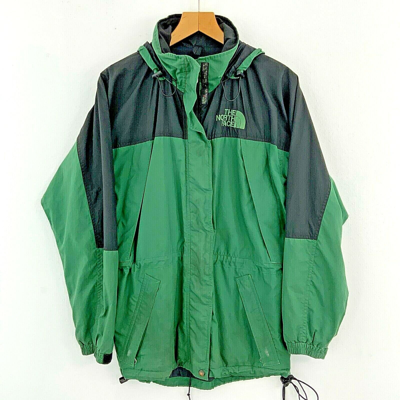The North Face Women's Full Zip Green Hooded Jacket Size M