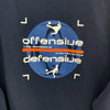 Nike Print Split Personality Sweatshirt Crewneck Blue Size L
