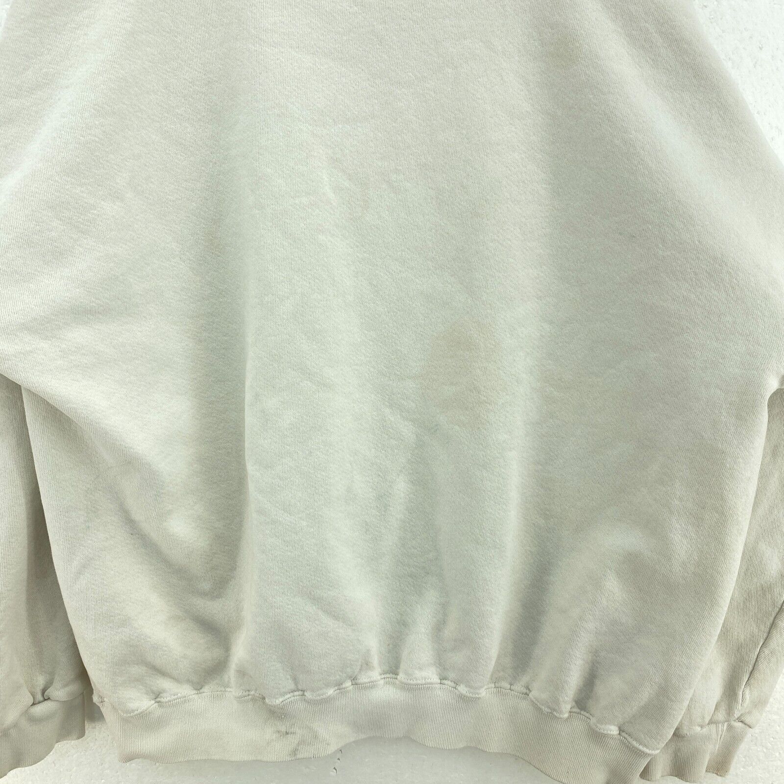 Adidas Crewneck Logo Oatmeal Sweatshirt Size L