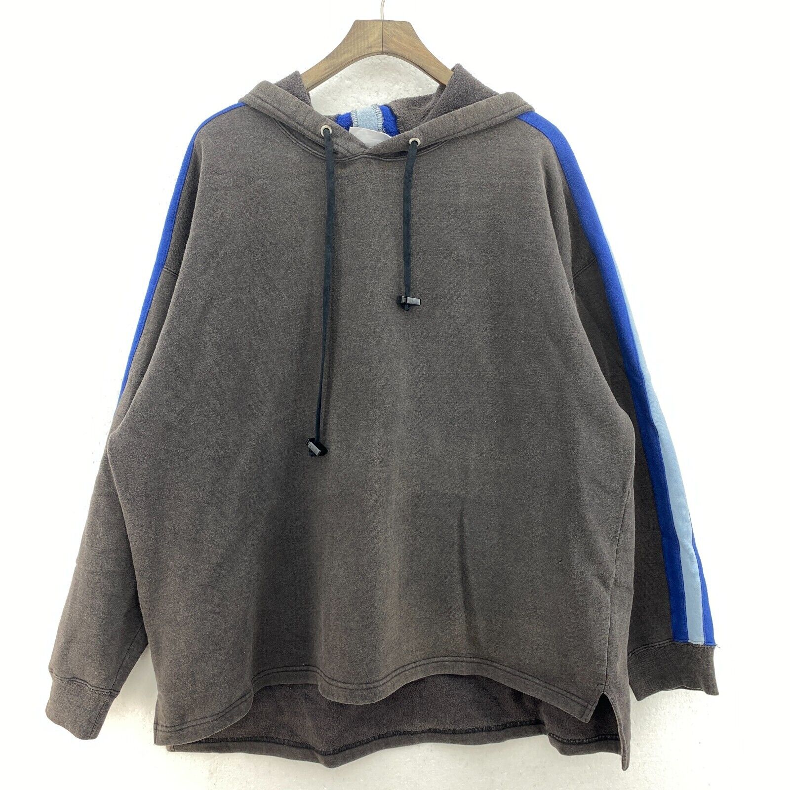 Y2K Pepsi Logo Embroidered Pullover Hoodie Size L Gray