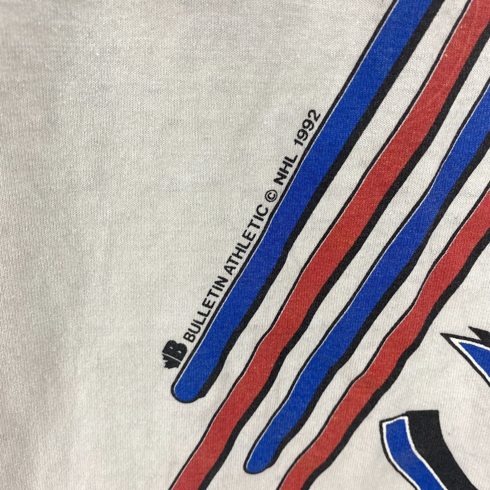 Bulletin Athlethic NHL 1992 Montreal Canadiens White T-shirt Size M