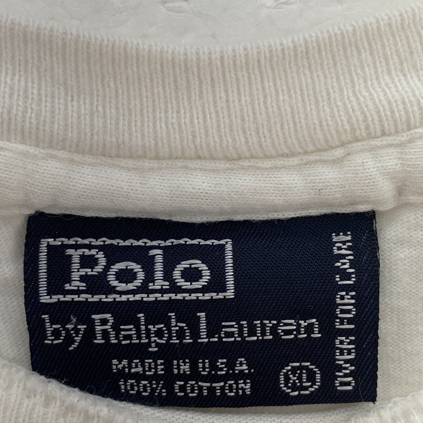 Polo by Ralph Lauren Teddy Bear White Crewneck T-shirt Size XL