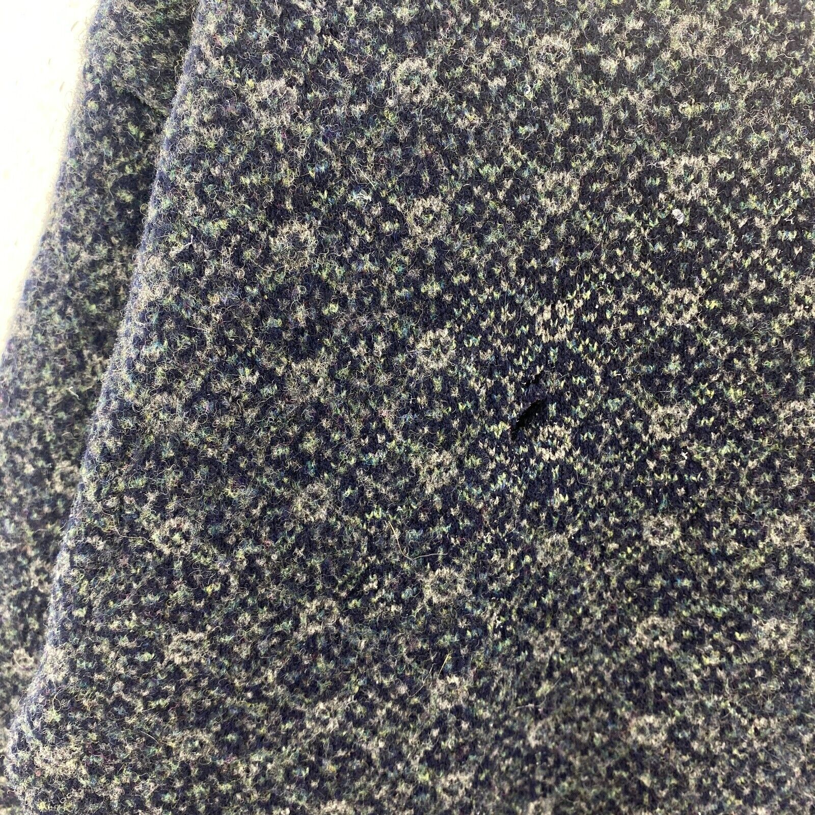 Vintage L.L.Bean Navy Blue Wool Sweater Size L Crew Neck