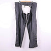 Motorcycle Chaps Leather Black Size 4XL Riding Biker 90s