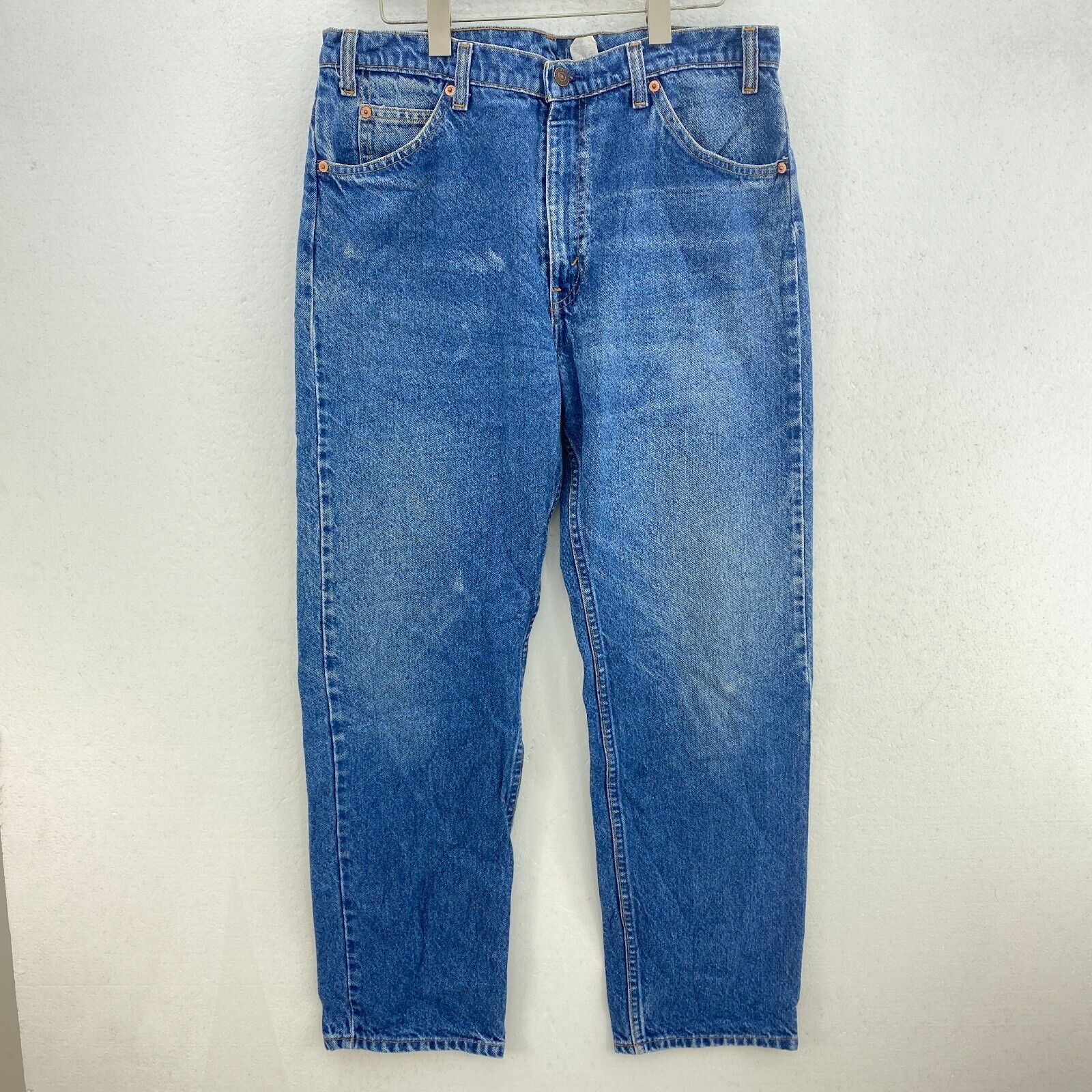 Levi Strauss Orange Tab Relaxed Fit Size 36 x 30 Medium Wash Blue Jeans