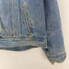 Lee Lined Denim Jacket Blue Light Wash Size L Button Up