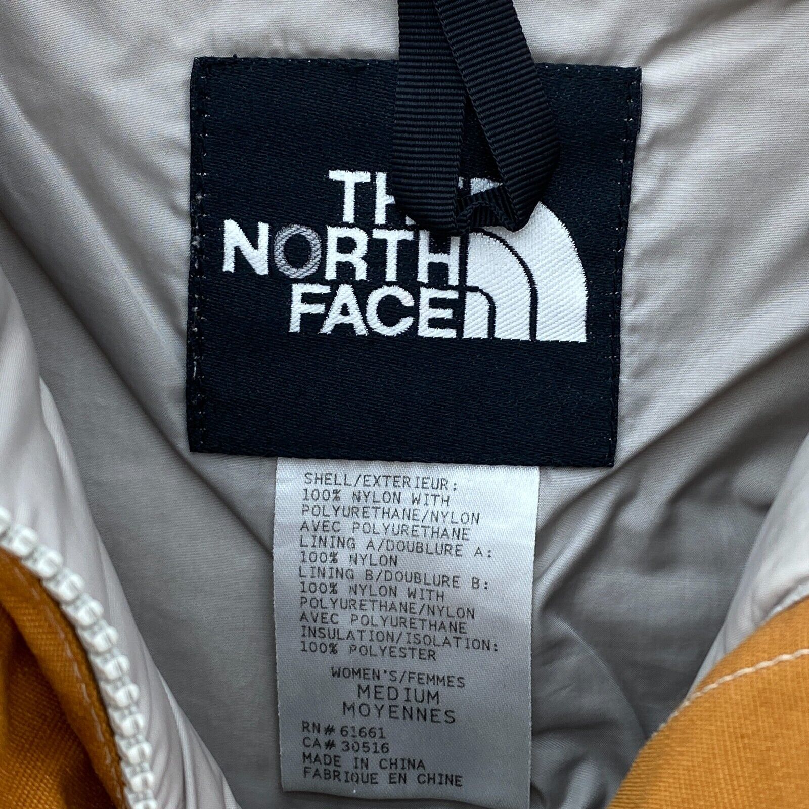 The North Face Orange Full Zip Jacket Size M Women's