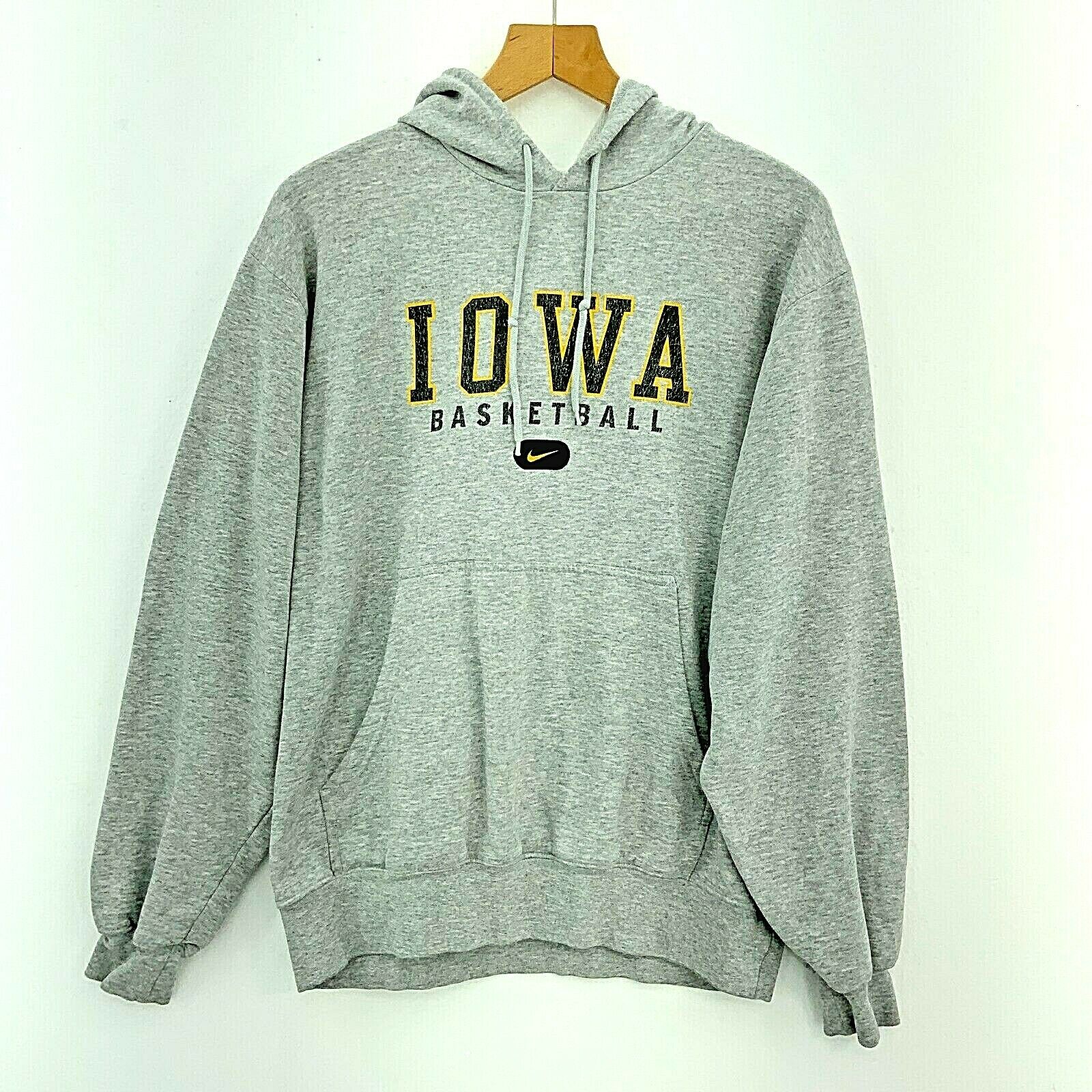 Nike Iowa Basketball Hoodie Gray Size M 90s