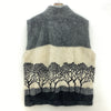 Vintage Full Zip Tree Fleece Gray Vest Jacket Size L