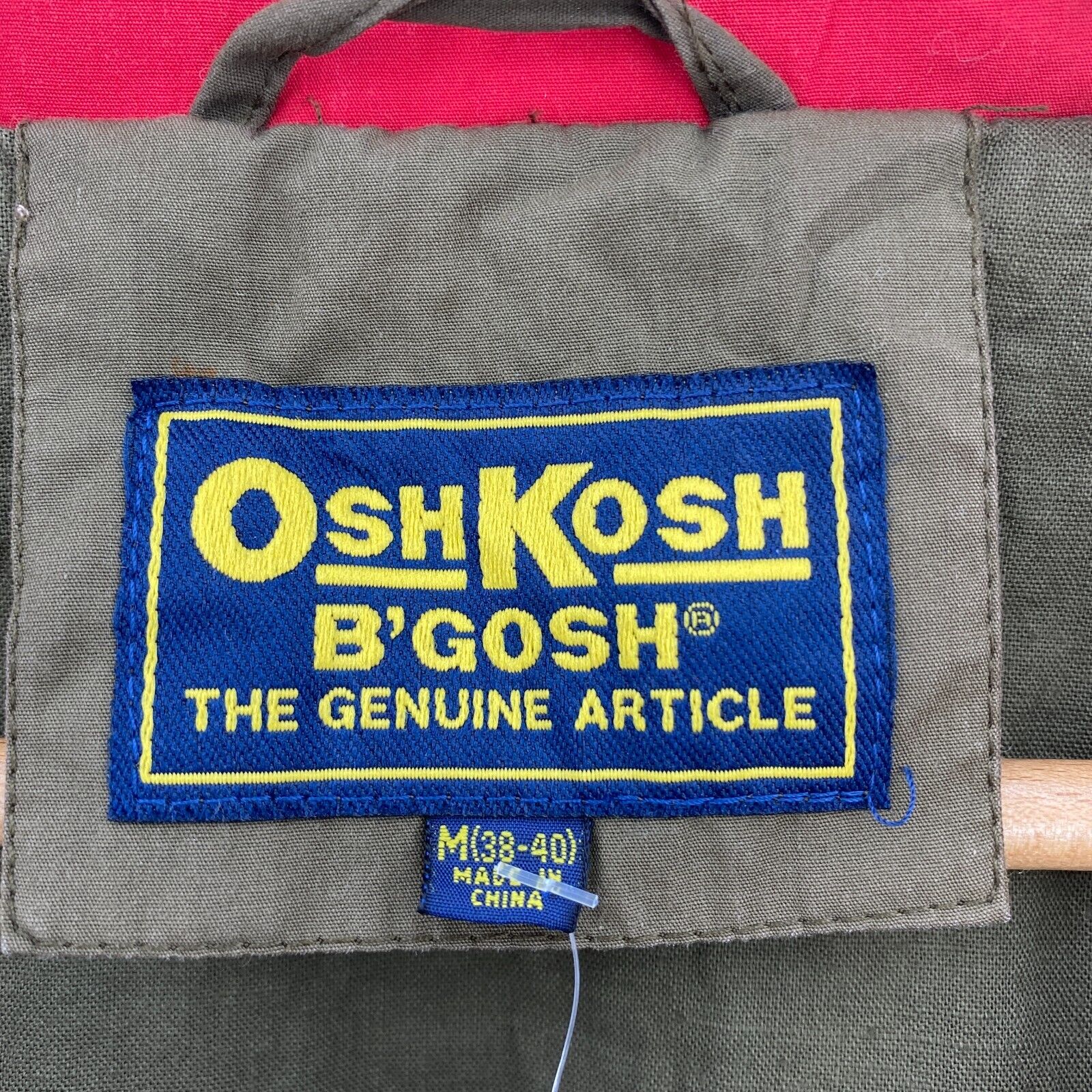 Osh Kosh B'Gosh Green Light Jacket Size M Genuine Article Full Zip