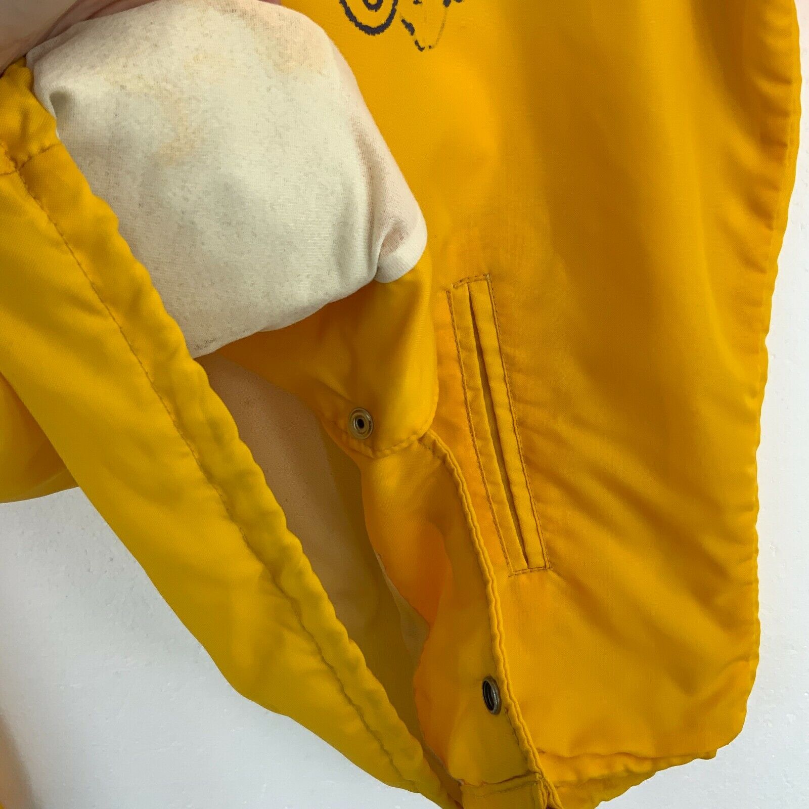 Ryerson University Yellow Windbreaker Jacket Size M 90s