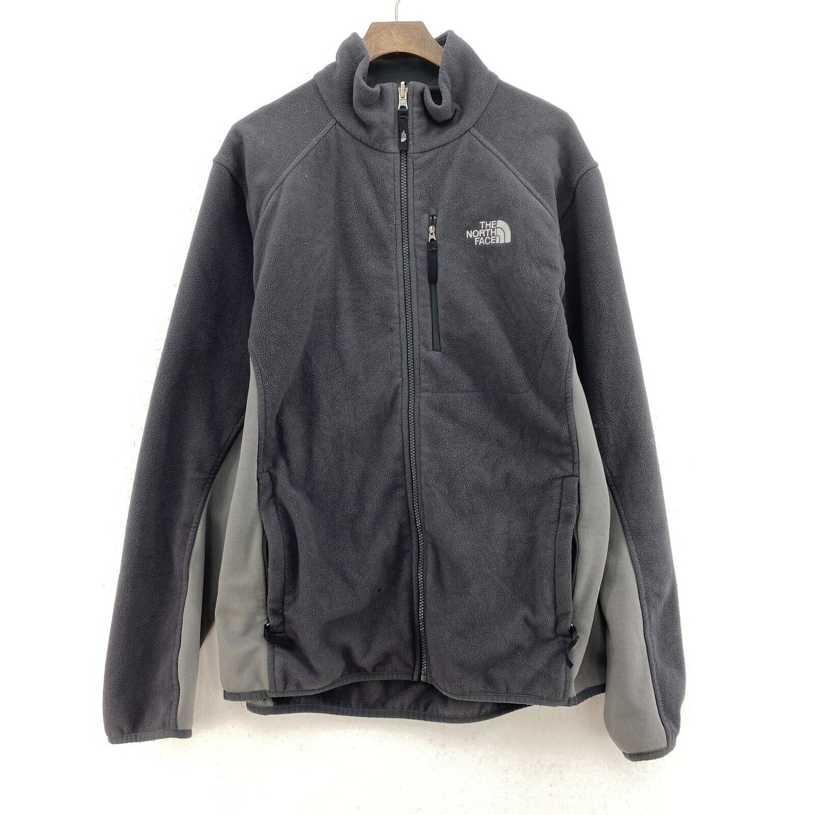 The North Face Fleece Jacket Gray Size L Men's Full Zip Up