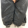 Vintage Swingster College Satin Snapped Black Bomber Jacket Size M