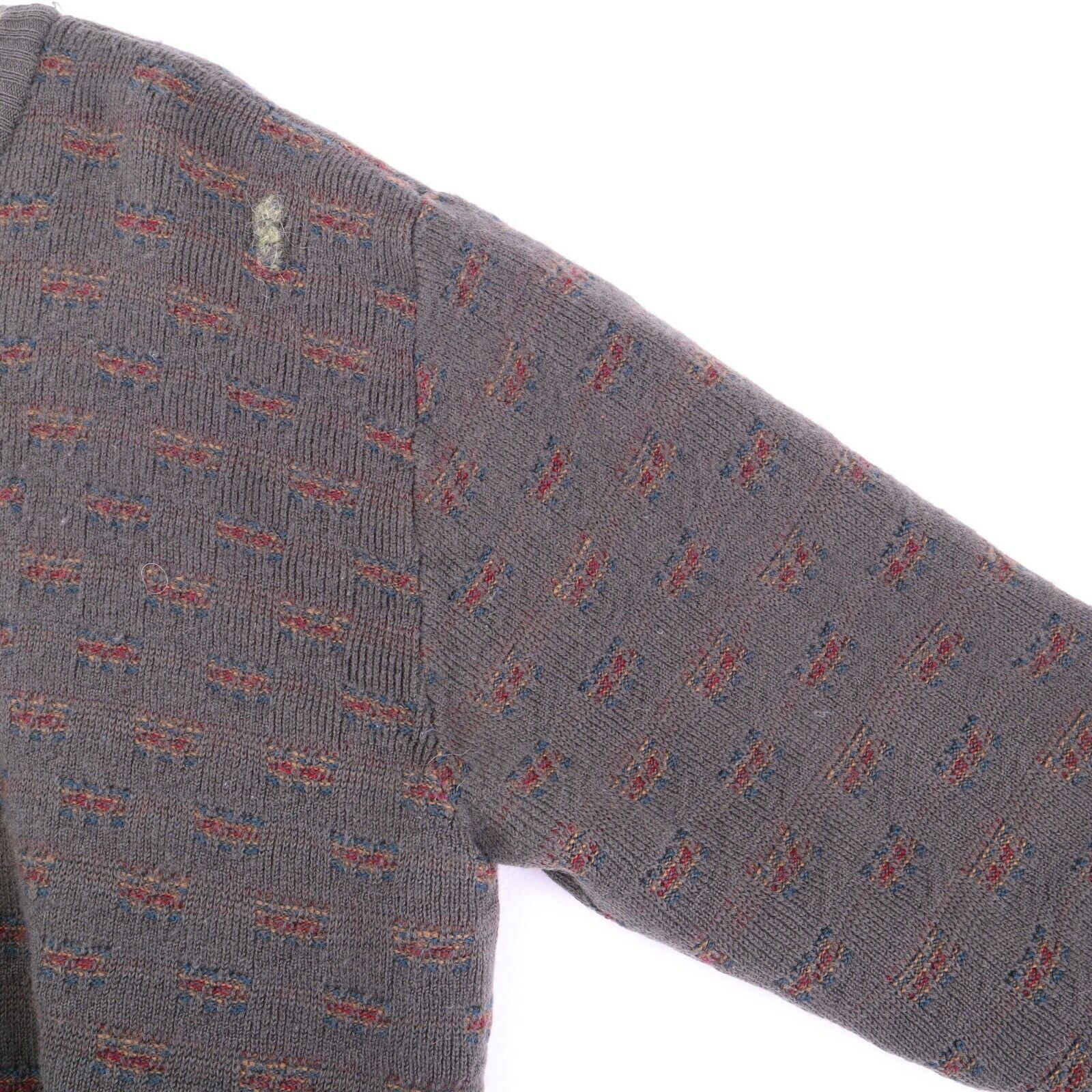 Wool Knit Gray Sweater Pullover Size XL Robert Banks