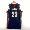 #23 LeBron James Cleveland Cavaliers Adidas Blue Jersey Size L NBA