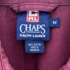 Vintage Chaps Ralph Lauren Burgundy Red Full Zip Canvas Harrington Jacket Size M