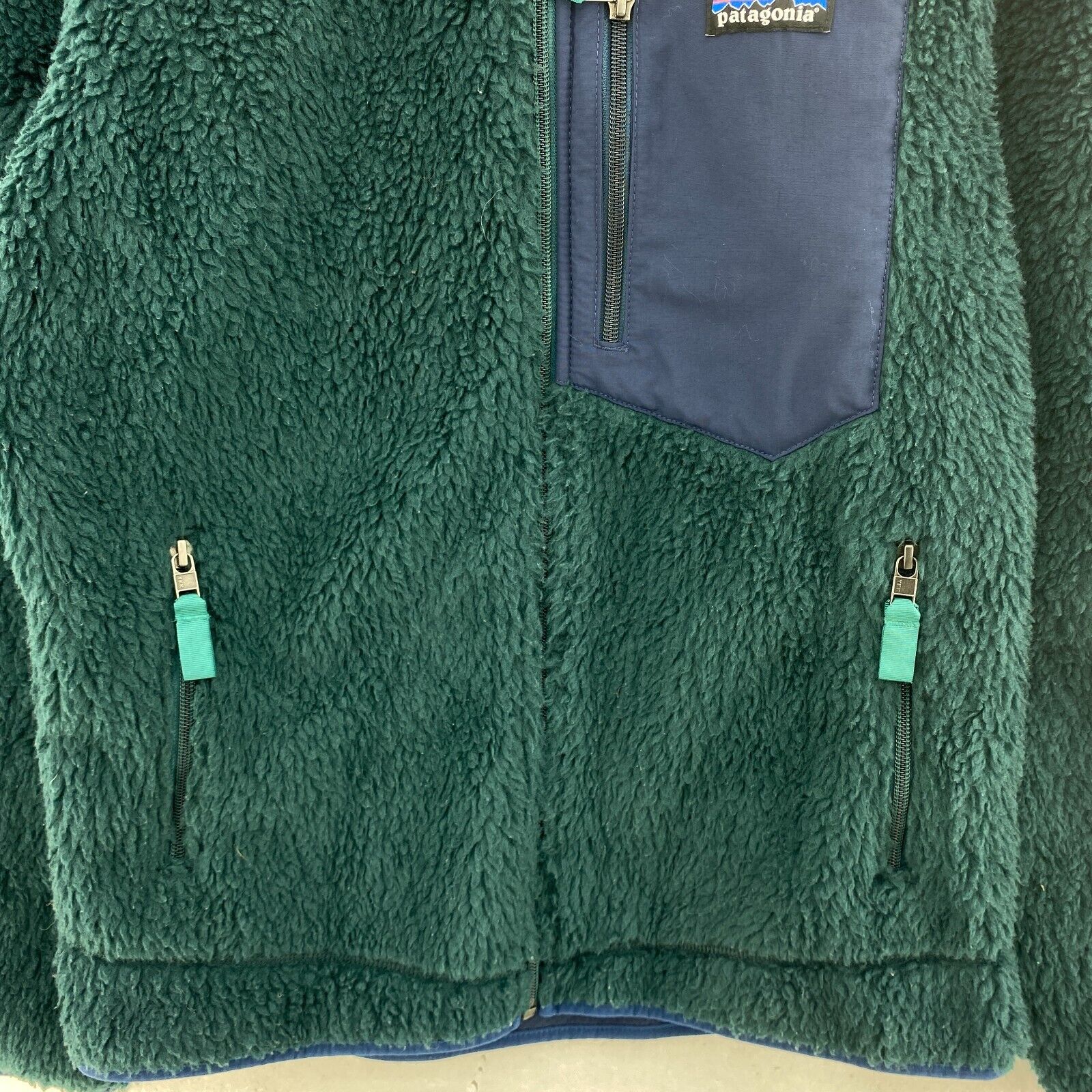 Vintage Patagonia Classic Retro-X Fleece Full Zip Green Jacket Size M