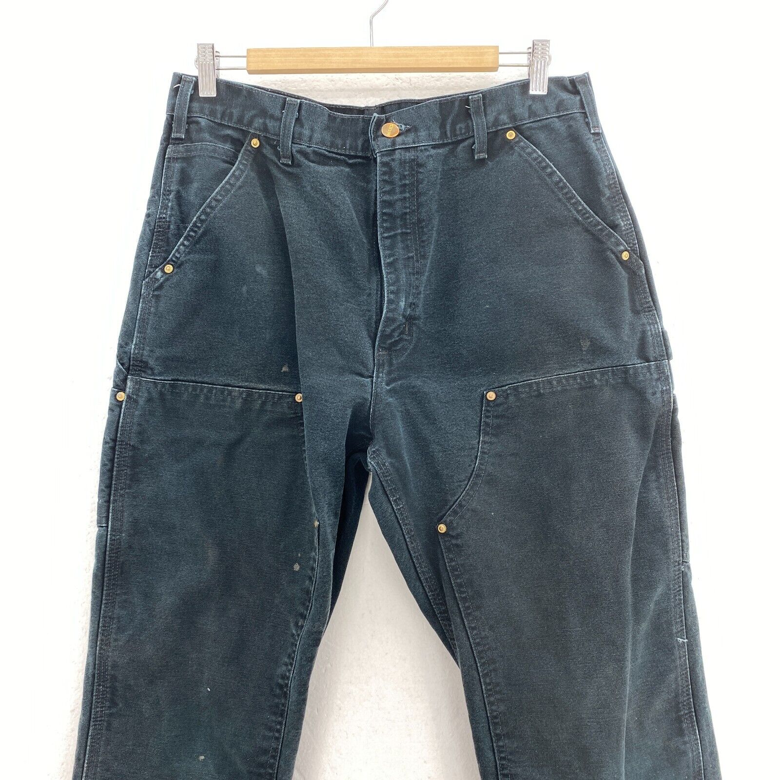 Carhartt Workwear Black Denim Cargo Pants Size 34
