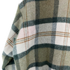 Vintage Heavyweight Button Up Double Pocket Green Checked Shirt Jacket Size S