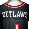 Vintage Champion Las Vegas Outlaws XFL Mesh Black Jersey Size 44