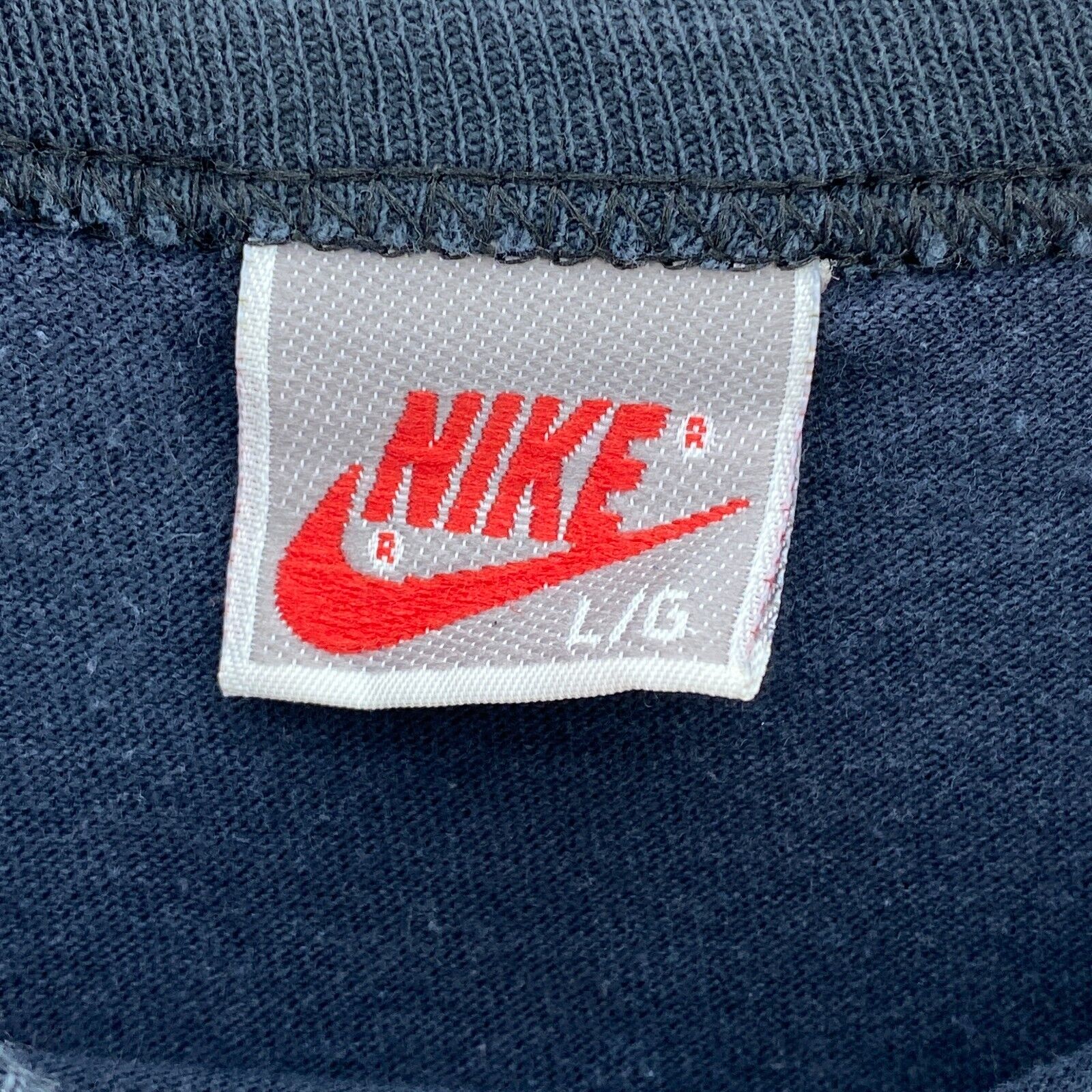 Nike Swoosh Logo Can You Say Black T-shirt Size L