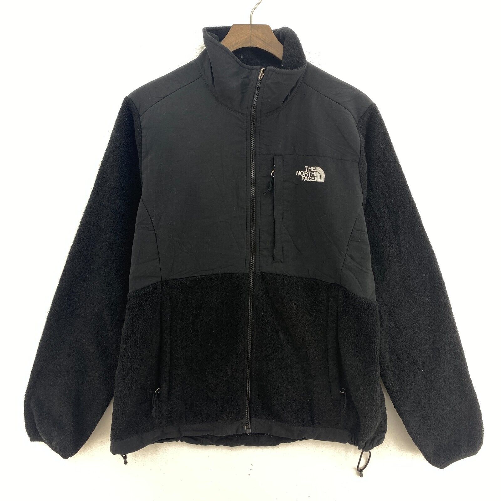 Women's The North Face Polartec Recycled Fleece Full Zip Blacked Jacket Size M