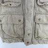 Eddie Bauer Goose Down Full Zip Earth Tone Green Full Zip Vest Jacket Size M