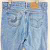 Levi Strauss 550 Orange Tab Relaxed Fit Size 38 x 30 Medium Wash Blue Jeans