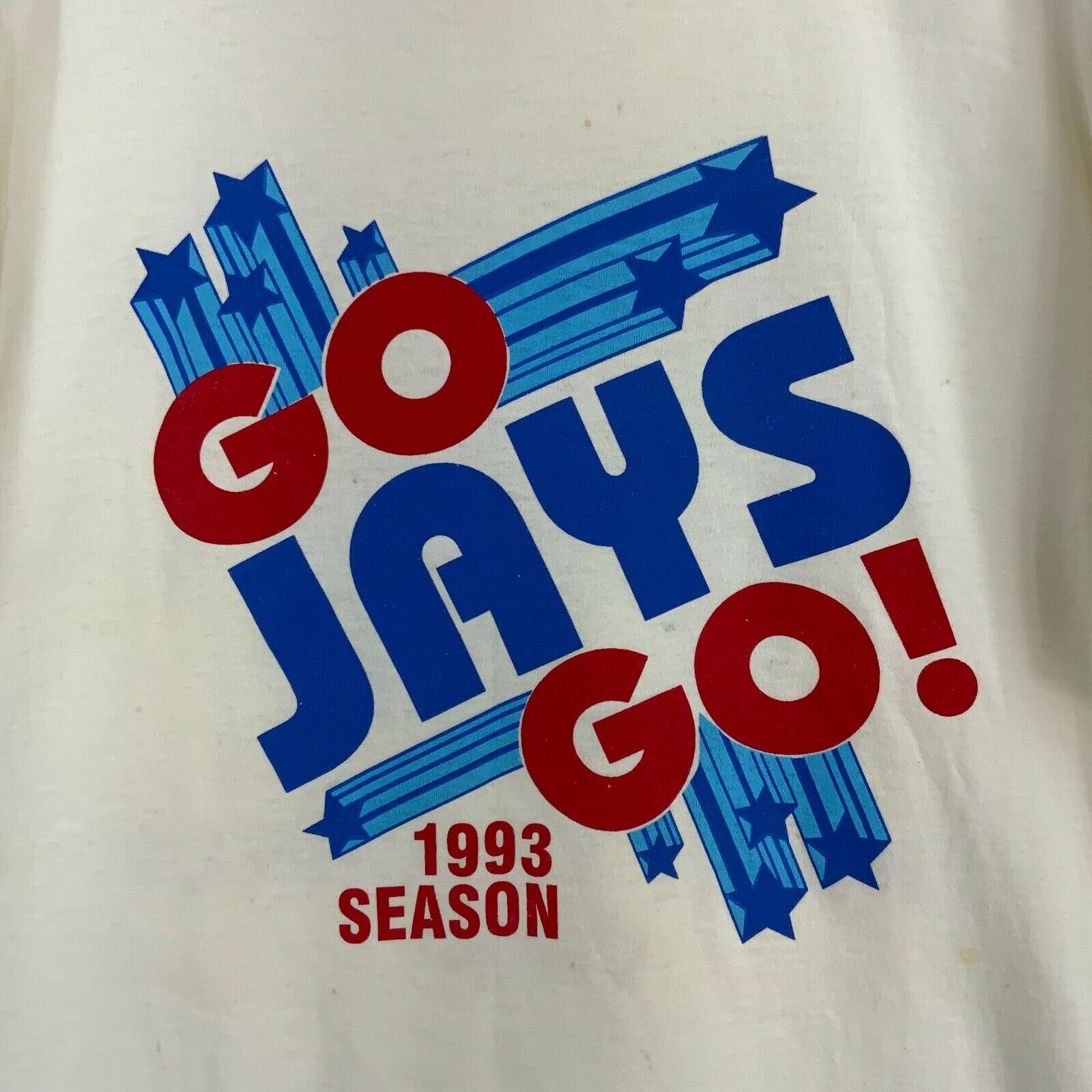 Toronto Blue Jays MLB 1993 Baseball Card T-shirt Size XL Single Stitch