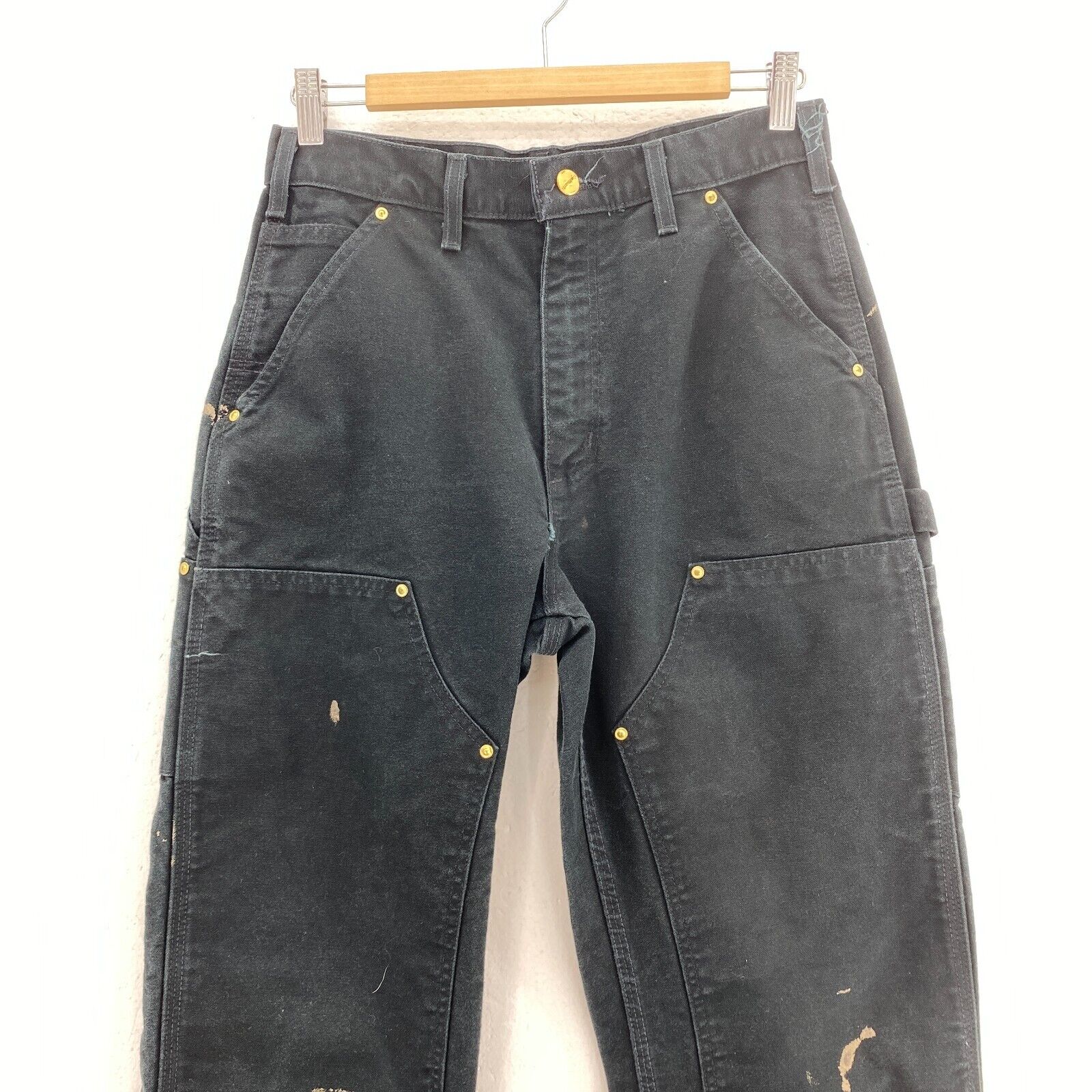 Carhartt Workwear Black Denim Cargo Pants Size 30