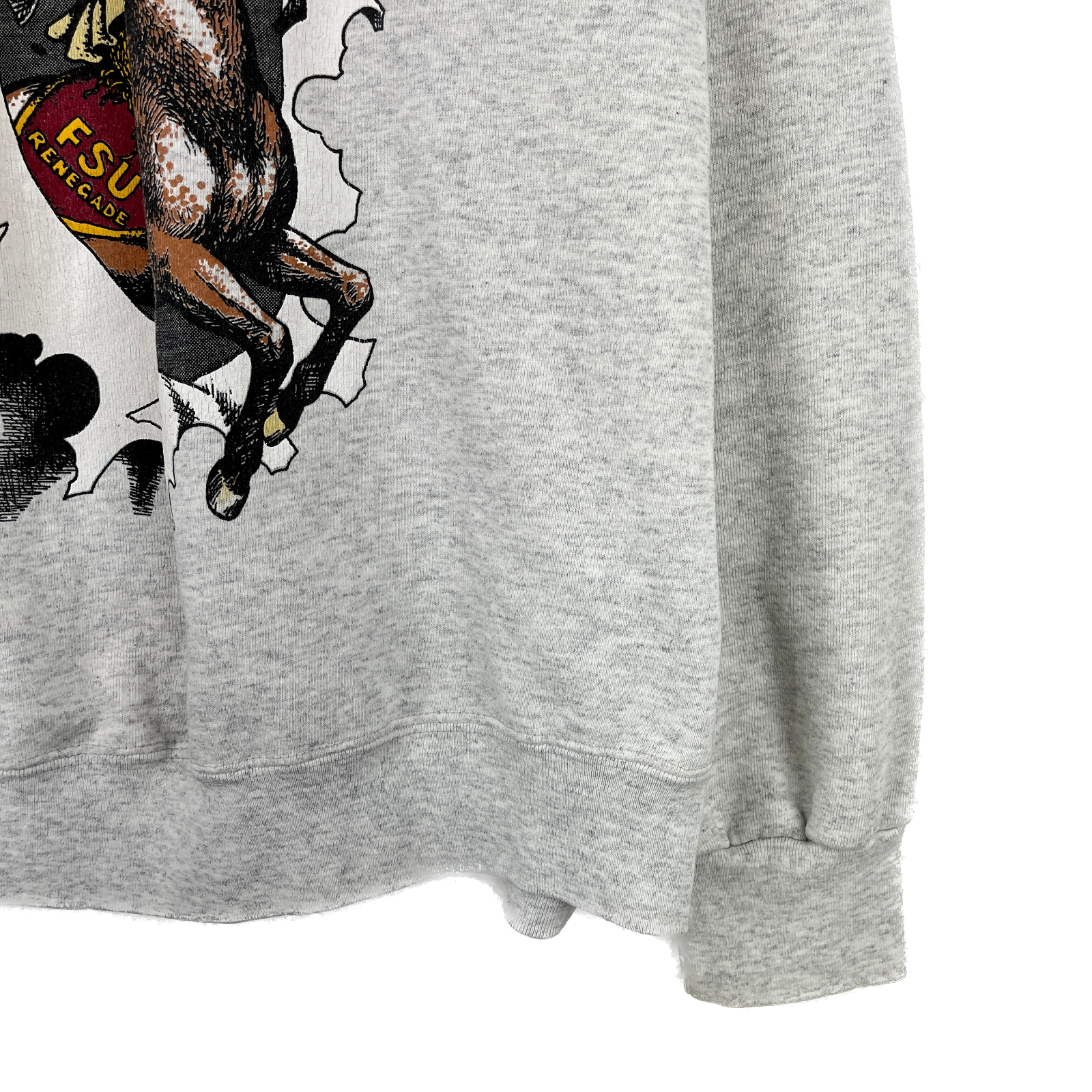 Vintage Nutmeg FSU Seminoles University Football Gray Sweatshirt Size L