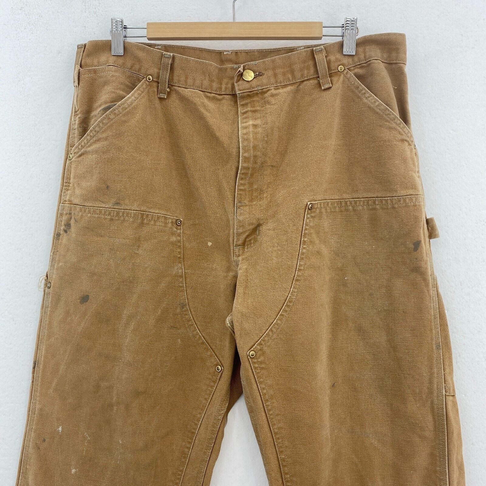 Carhartt Brown Double Knee Pants Size 36 Straight